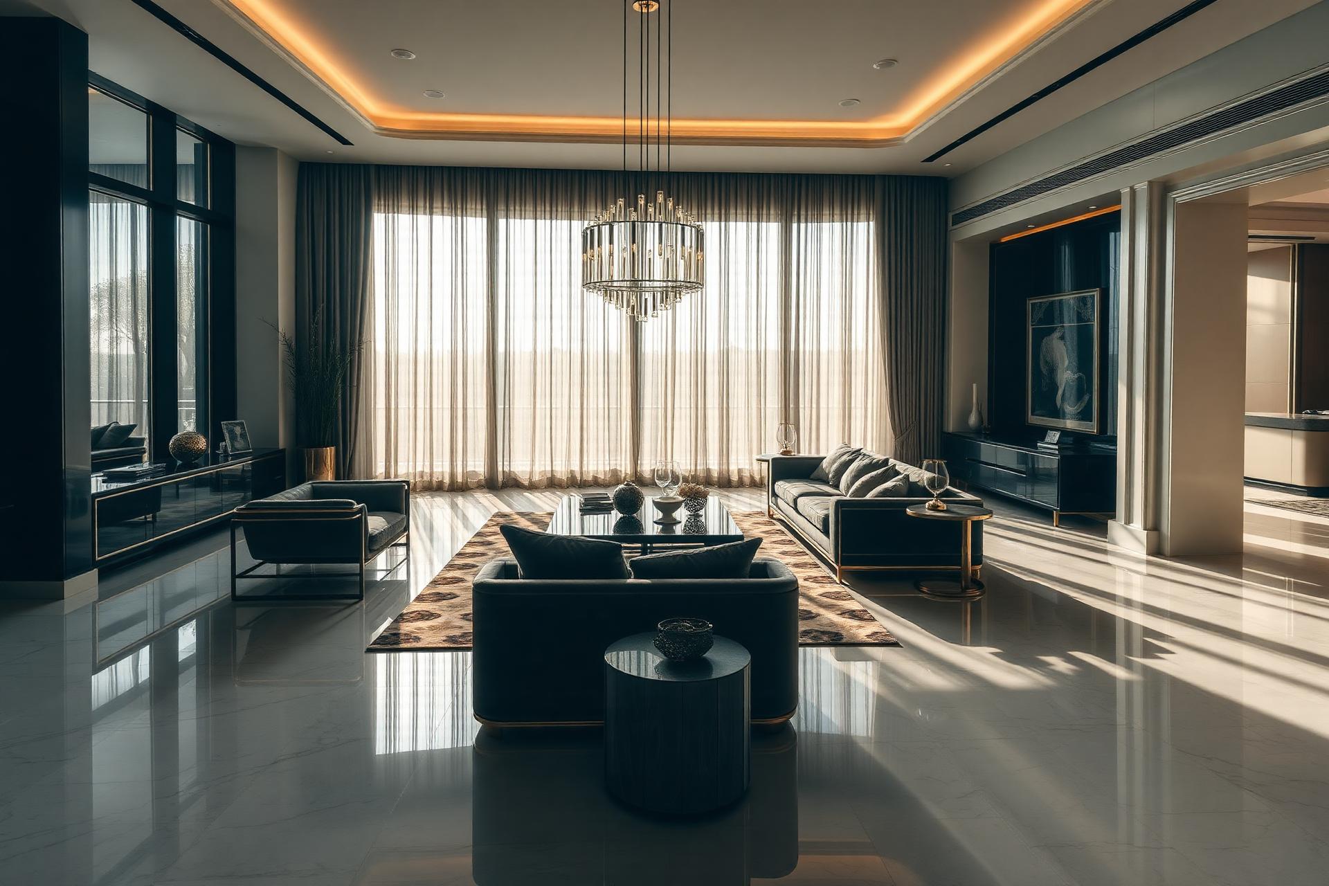 Pristine luxury living room